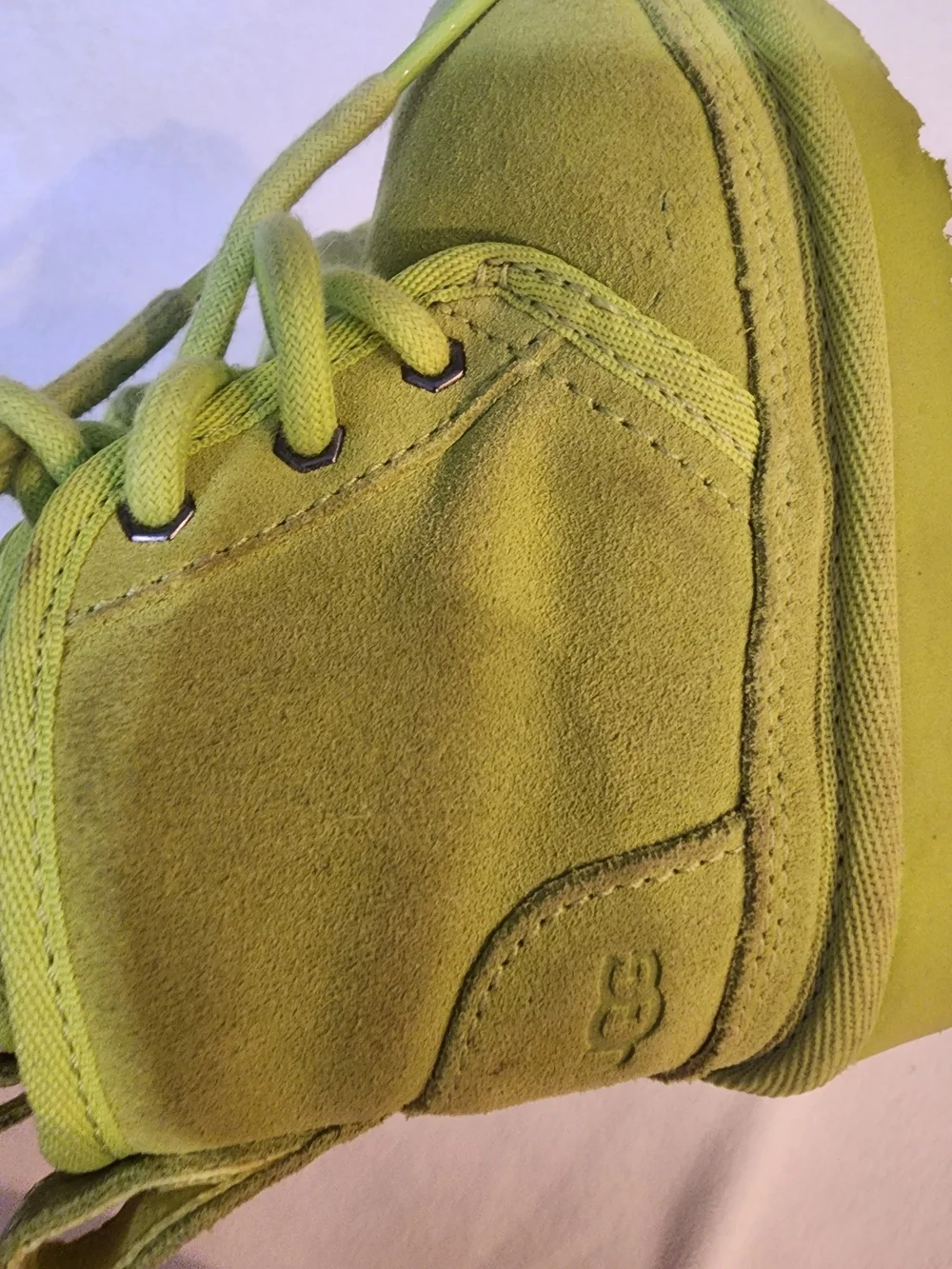 UGG Neumel Green Kids Lace-Up Cozy Boots 6
